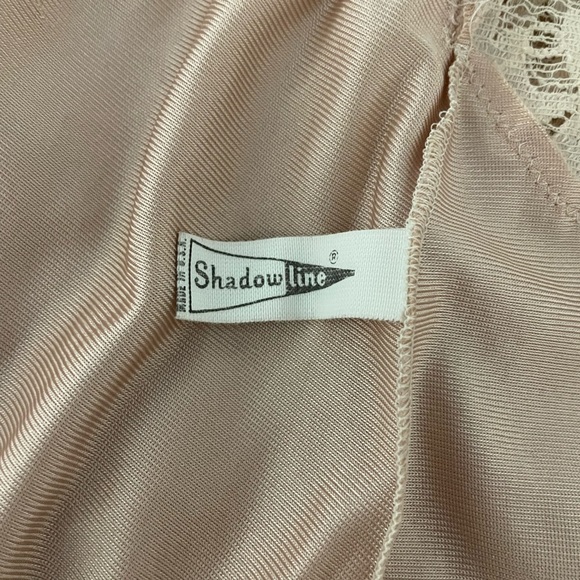 Vintage Women’s Tan Lace Trimmed Midi Half Slip Lingerie Foundation - Picture 11 of 11